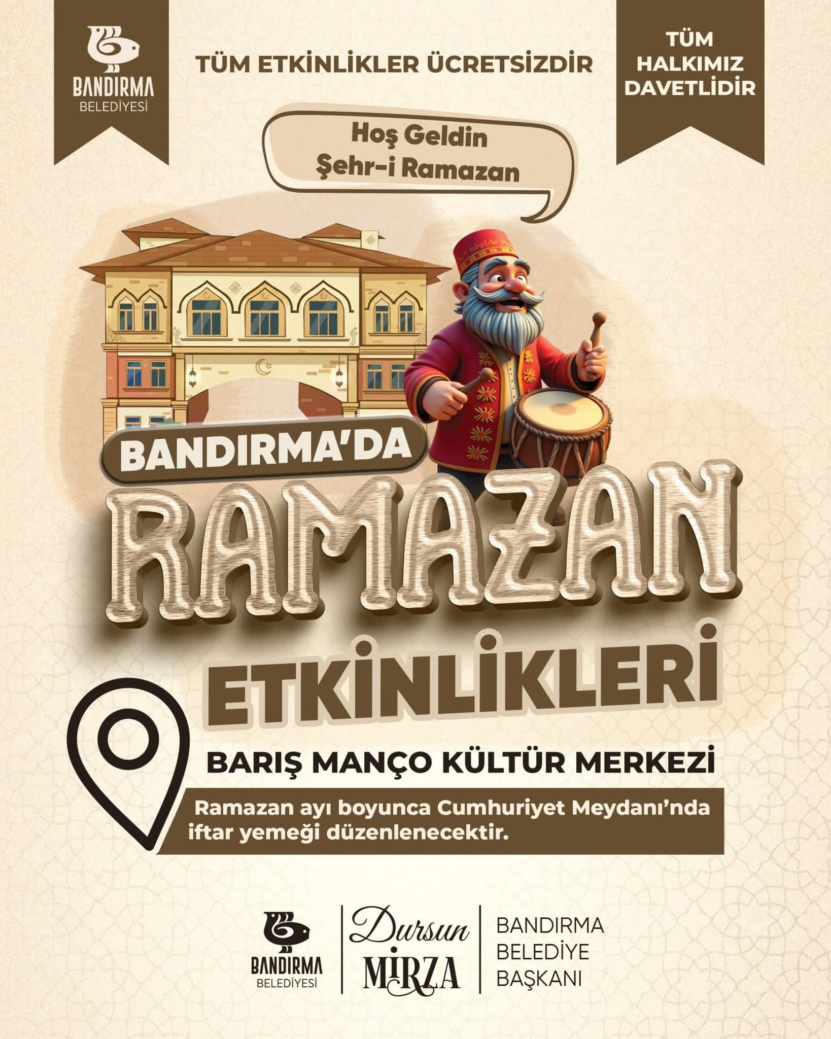 Bandırma’da “Şehr-i Ramazan” Coşkusu Başlıyor