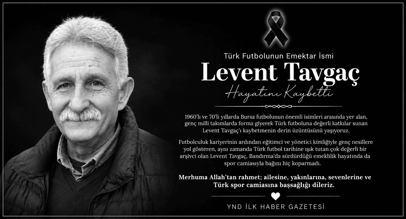 Türk Futbolunun Emektar İsmi Levent Tavgaç Hayatını Kaybetti