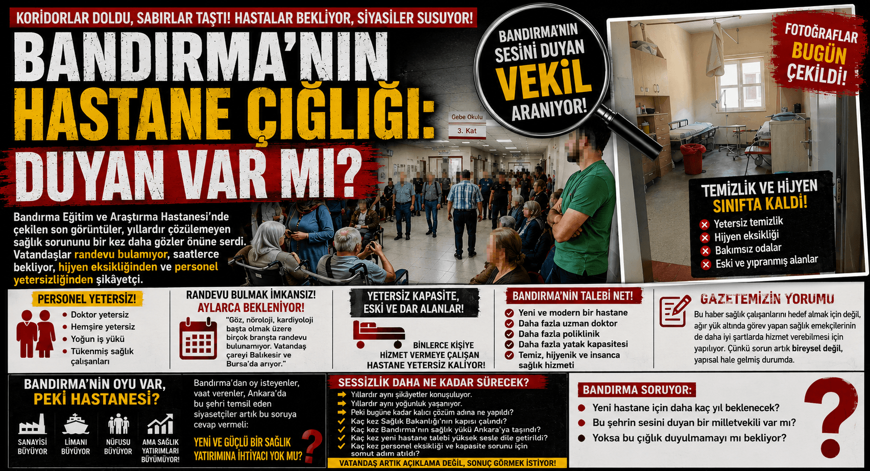 BANDIRMA'NIN HASTANE ÇIĞLIĞI: DUYAN VAR MI?