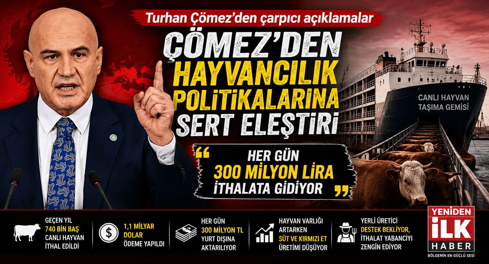 ÇÖMEZ'DEN HÜKÜMETE SERT ÇIKIŞ: