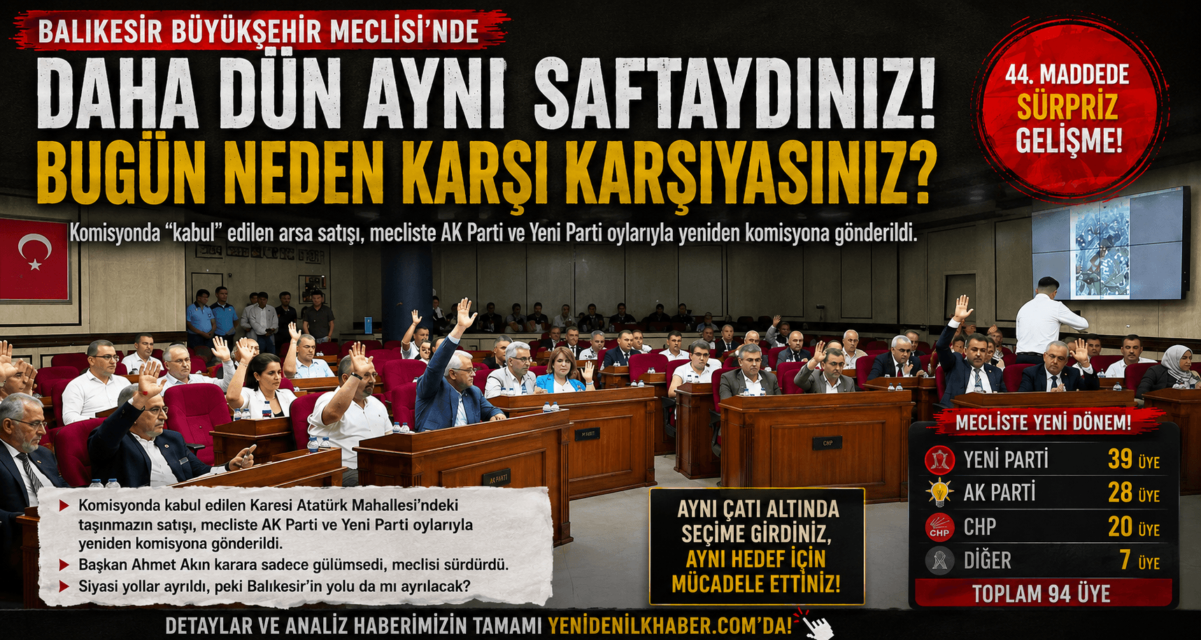 DAHA DÜN AYNI SAFTAYDINIZ!