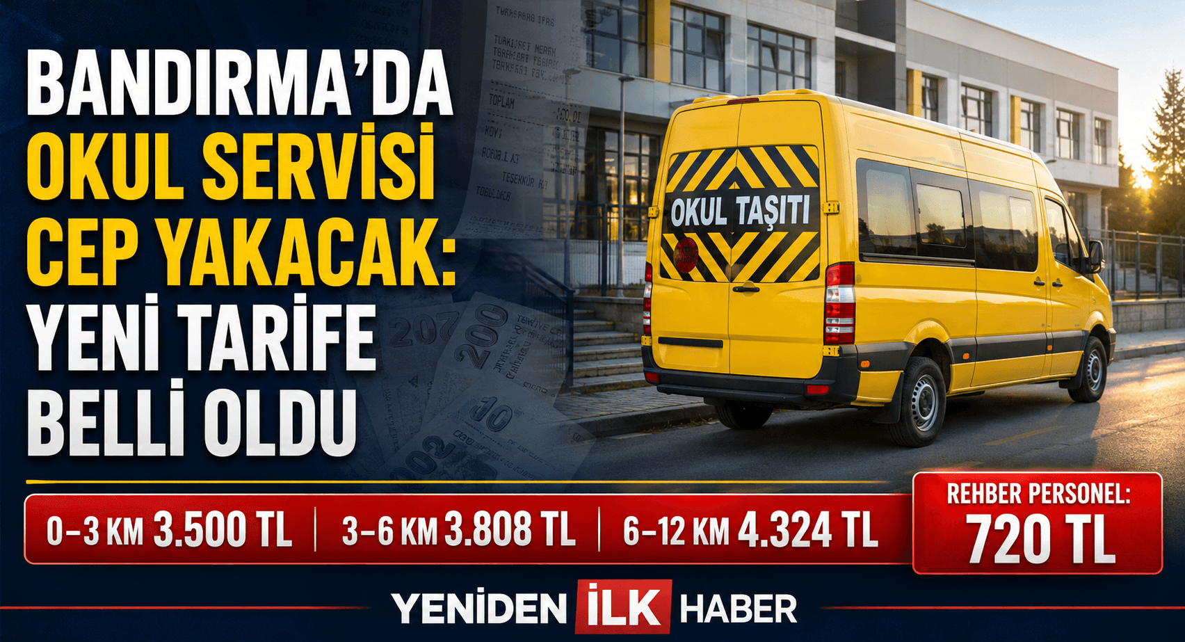 BANDIRMA’DA OKUL SERVİSİ CEP YAKACAK: YENİ TARİFE BELLİ OLDU