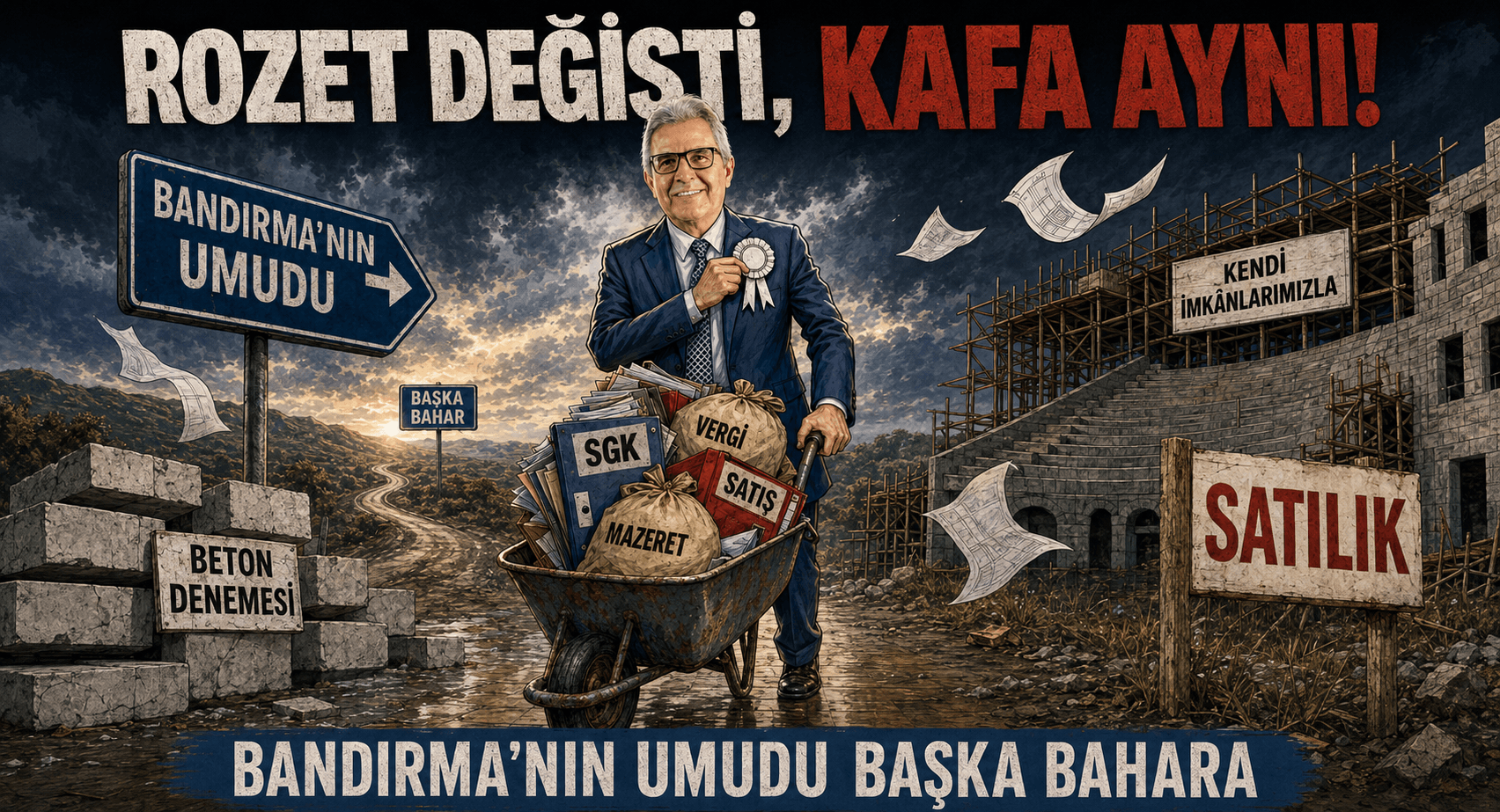 ROZET DEĞİŞTİ, ANLAYIŞ DEĞİŞMEDİ: BANDIRMA’NIN UMUDU YİNE BAŞKA BAHARA KALDI