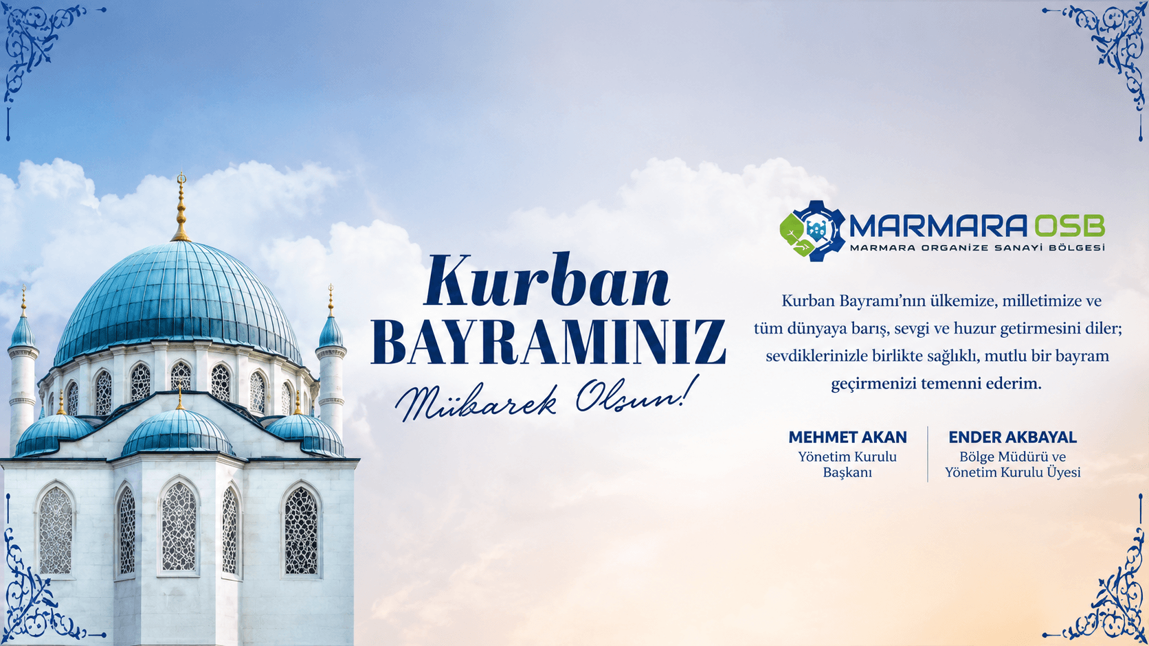 Kurban Bayramı Mesajı