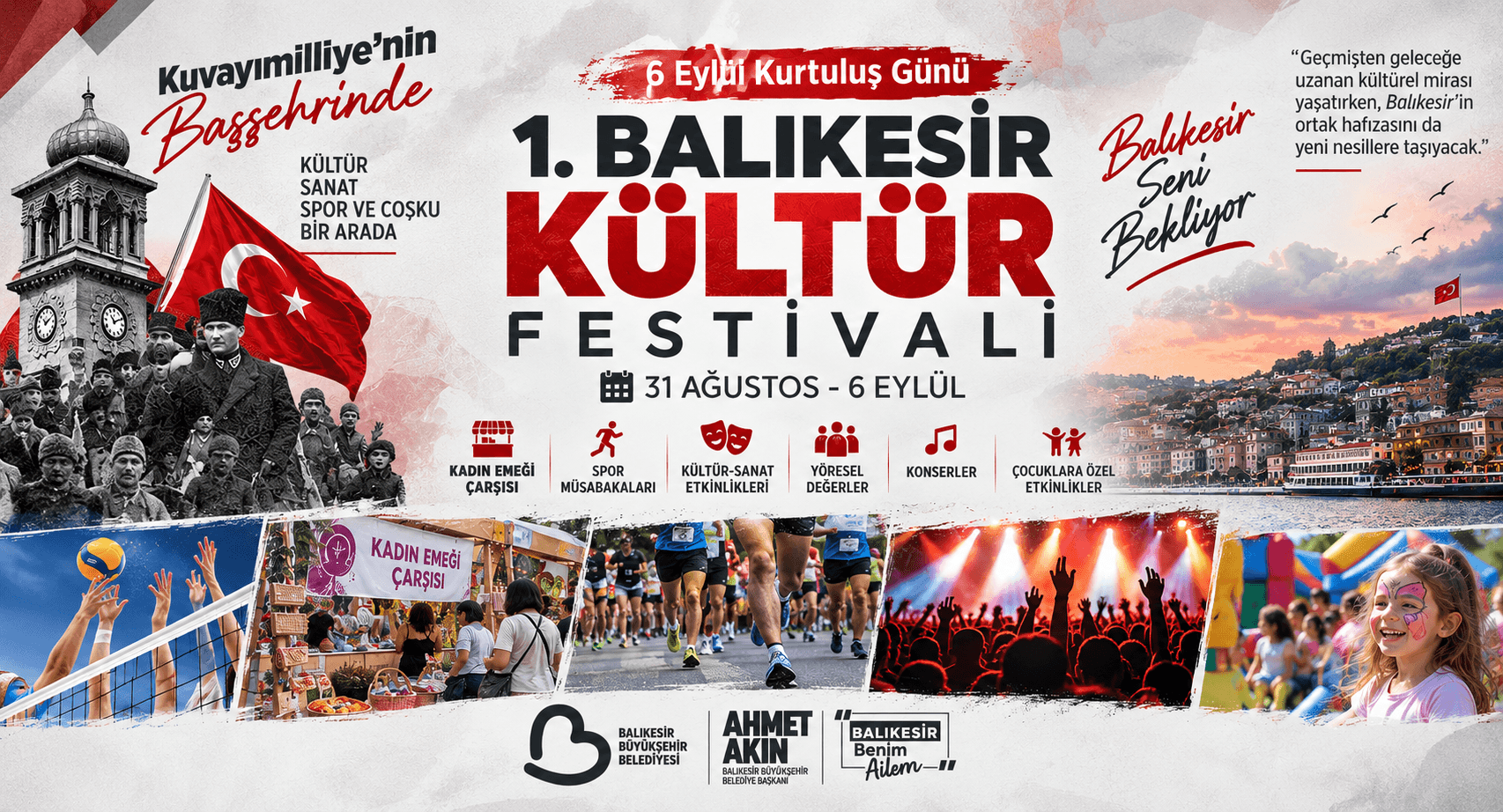 Balıkesir’in Kurtuluş Coşkusu Kültür Festivali ile Taçlanıyor