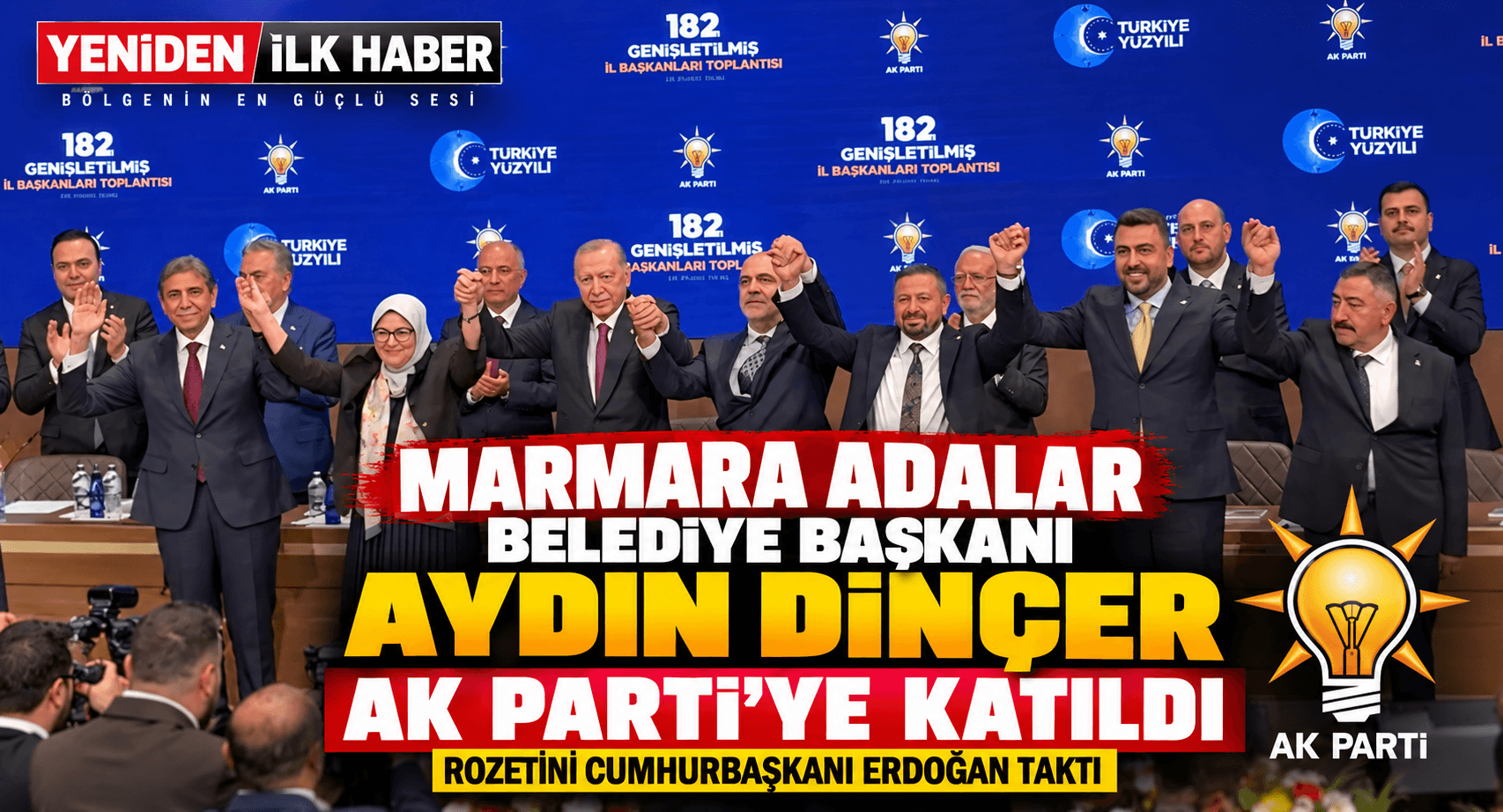 MARMARA ADALAR BELEDİYE BAŞKANI AYDIN DİNÇER AK PARTİ’YE KATILDI